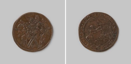 Accounting token from Brussels for J. Heijmans, treasurer of Brussels 1681