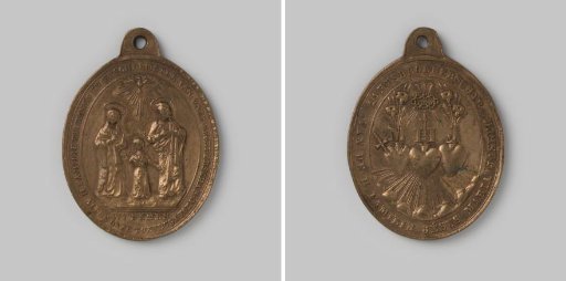Religious pendant of the Archconfraternity of the Holy Family