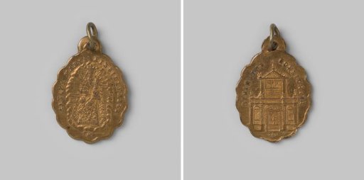 Religious pendant with Our Lady of Einsiedeln