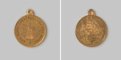 Religious pendant with Our Lady of Loreto