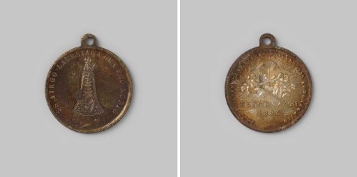 Religious pendant with Our Lady of Loreto