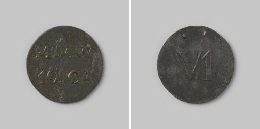 Payment token of 10 cents from the Maatschappij van Weldadigheid V1