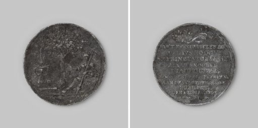 Medal for the civic guard during the visit of William IV to Amsterdam 1747