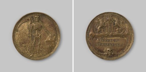 Presentation medal of the Chirurchijnsgilde in Amsterdam, 1654