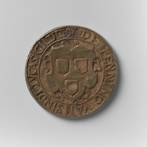 Attendance medal of the Guild of Saint Luke or Painters in The Hague, 1654