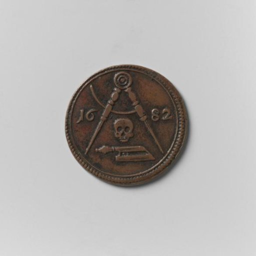 Funeral medal of the Carpenters' Guild in Cologne, 1682