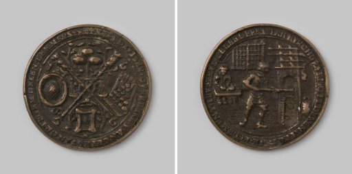 Presentation medal of the Bakers' Guild of Middelburg, 1656