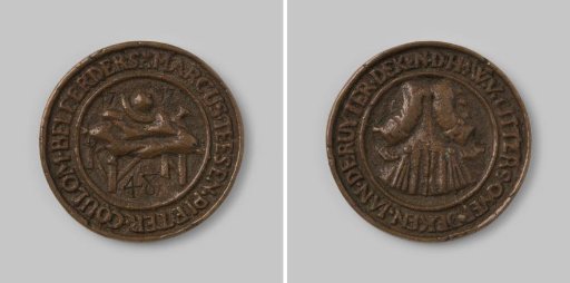 Attendance medal of the Old Clothes Dealers' Guild in Middelburg, 1717