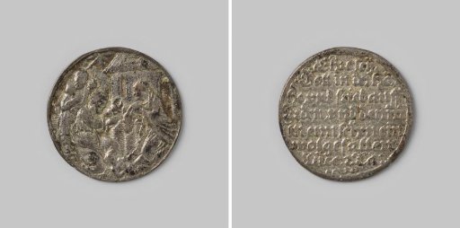 German religious medal on Christmas