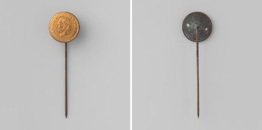 Cufflink on the Twenty-Fifth Anniversary of the Reign of King William III 1874