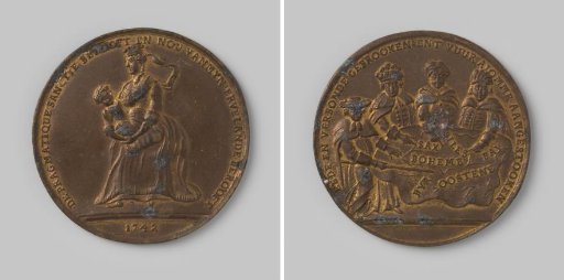 Satirical medal on the non-observance of the Pragmatic Sanction 1742