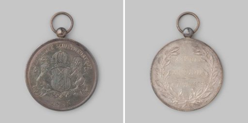 Prize medal for the Municipal Shooting Competition Amsterdam 1895