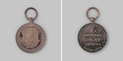 Prize medal of the Association of Dutch Sharpshooters 1895