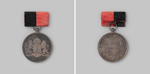 Prize medal of the Municipal Shooting Competition Amsterdam, 1892, individual fire, first prize
