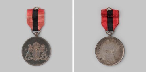 Prize medal of the Nederlandsche Schutterij Kaderbond, Municipal Shooting Competition in Amsterdam, 1893, won by the Amsterdam section, individual fire, first prize