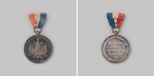 Prize medal of the Nederlandsche Schutterij Kaderbond, 1894, won by the Amsterdam section