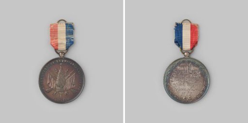 Prize medal of the Nederlandsche Schutterij Kaderbond in Bergen op Zoom, 1897, won by the Amsterdam section, individual fire, first prize