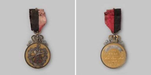 Commemorative medal on the occasion of the national competition on 14 and 15 March, organized by the mutual Amsterdam fencing course and awarded to the association of non-commissioned officers of the militia in Amsterdam