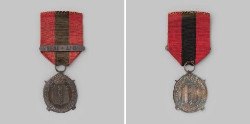 Badge for the honorary members of the Society Eensgezindheid of non-commissioned officers of the militia of Amsterdam