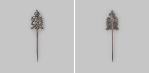 Badge of the Association of Non-Commissioned Officers of the Artillery Civic Guard in Amsterdam (O.D.A.S.T.A.), in the form of a pin