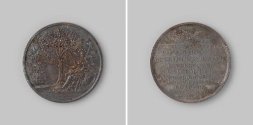 Memorial medal awarded to the on-duty citizens of Amsterdam, in memory of the stay of Prince Willem IV in Amsterdam on 11 and 12 May