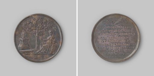 Memorial medal awarded to the on-duty citizens of Amsterdam, in memory of the stay of Prince Willem IV in Amsterdam on 11 and 12 May