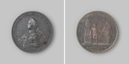 Memorial medal of the entry in Kampen of Prince Willem V as Hereditary Stadtholder, Admiral and Captain-General of the United Netherlands