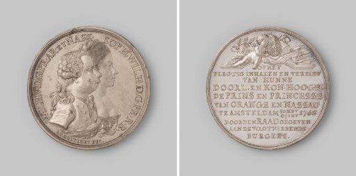Entry and stay of Prince Willem V with his wife in Amsterdam