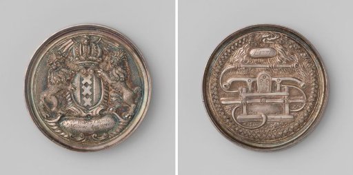 Fire engine medal for Nicolaas Warin, captain ward 58 in Amsterdam