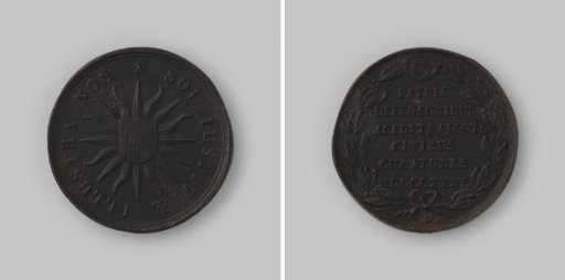 Commemorative medal presented by the curators of the Utrecht Academy to the departing Utrecht students