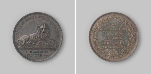 Commemorative medal presented by the curators of the Groningen Academy to the Groningen and Franeker students
