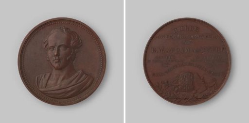 Commemorative medal in memory of E.W. van Dam van Isselt, founder of the corps Jagers van Van Dam