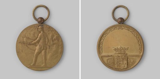 Prize medal for shooting competitions of the Civil Guards in Friesland