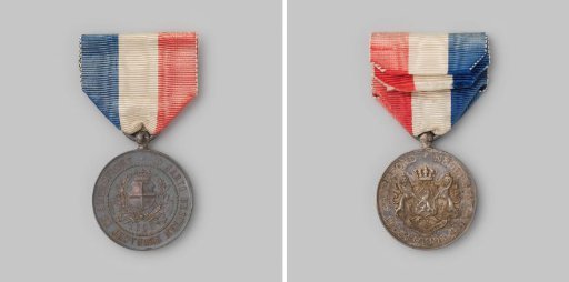 Commemorative medal for the tenth anniversary of the Dutch Civic Guard Cadre Union