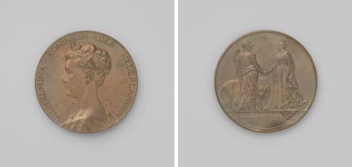 Commemorative medal in honour of the inauguration of Wilhelmina