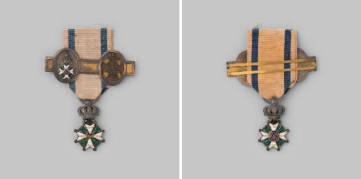 Knight's Cross 4th Class of the Military Order of William for courage, prudence and loyalty, second cross on a gold clasp
