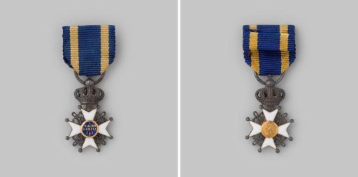 Knight's Cross of the Order of the Netherlands Lion, virtus nobilitat, worn by Mr. W.K. van der Breggen, member of the civic guard council in Amsterdam