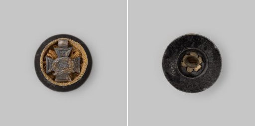 Decoration for twenty years of service as an officer at the civic guard in Amsterdam, worn by A. Mendes da Costa, lieutenant-colonel