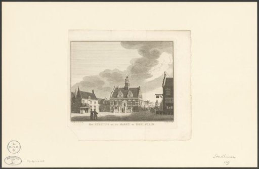 The Town hall and the Market in Ysselstein