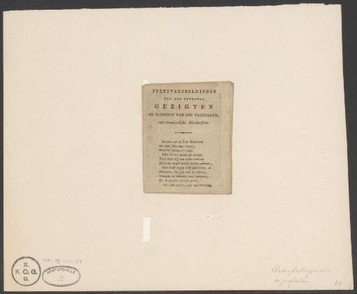 Prints depicting seven views of rivers in our Fatherland; with appropriate inscriptions