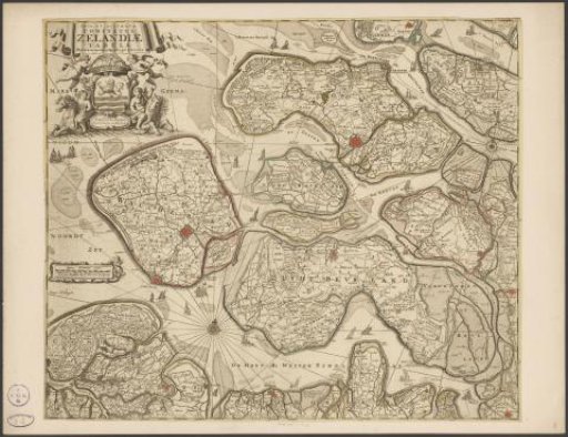 Map of Zeeland