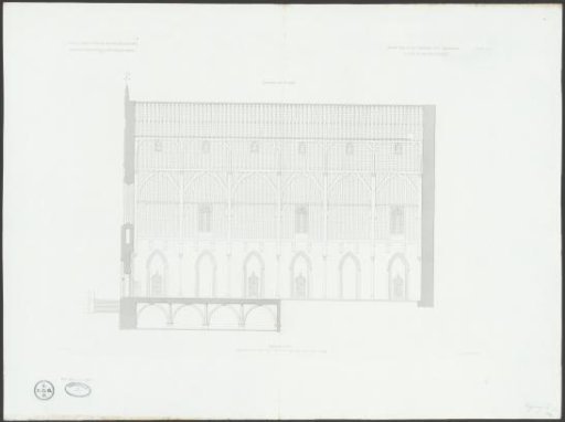 Section across the length