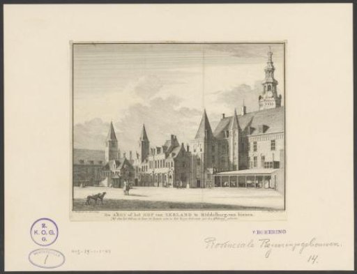 The Abbey or the Court of Zeeland at Middelburg, from the inside