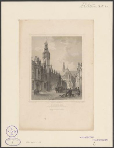 Alkmaar. The St. Laurens Church and the Town Hall
