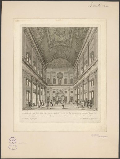 West side of the Burgerzaal in the Town Hall on the Dam