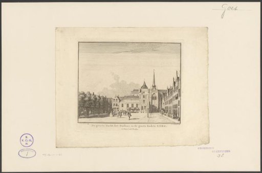 The Great Market, the Town Hall and the Great Church in Goes