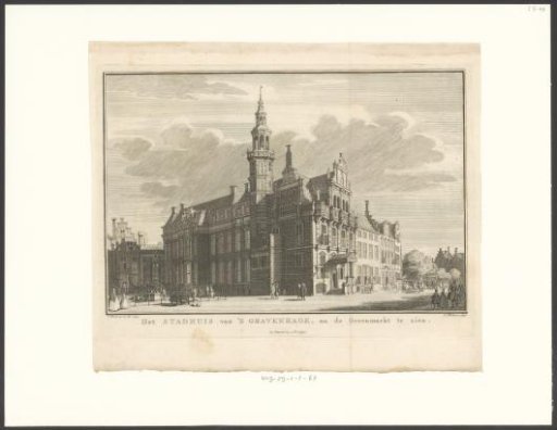 The Town Hall in The Hague, viewed from the Groenmarkt