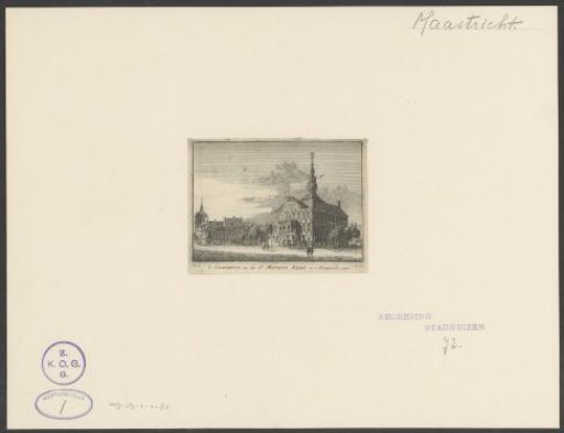 The Town Hall and St. Matthew's Church in Maastricht, 1740