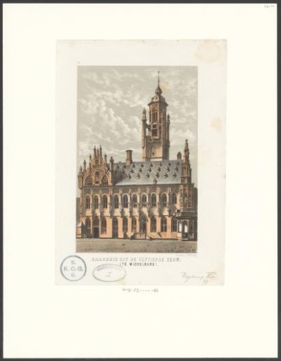 Town Hall from the Fifteenth Century. (In Middelburg)