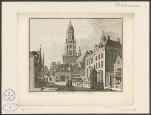 The Market, the Town hall and Church in Rhenen